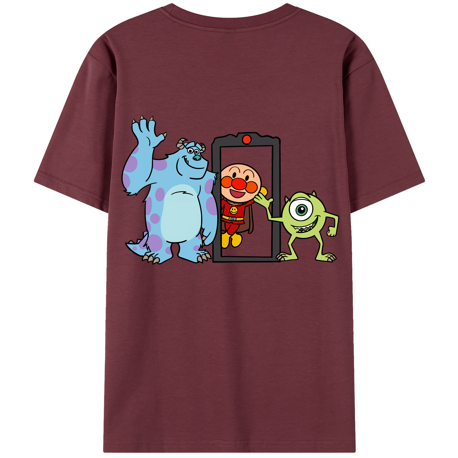 （画像用） アンパンマン Anpanman 綿100％半袖Tシャツ（背面プリント）